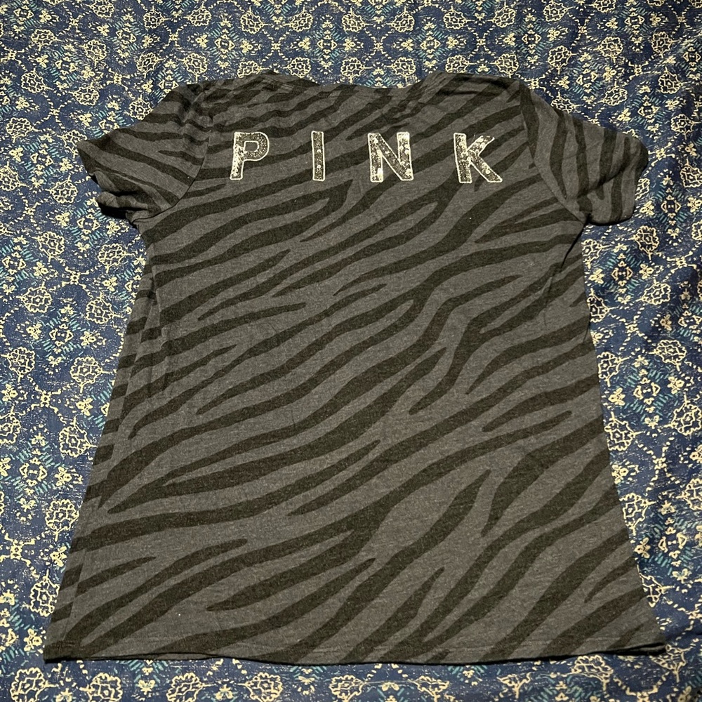 VS PINK Zebra & Sequin Top
